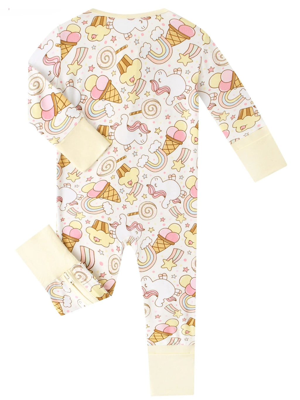 Posh TOT Sweet Treats Bamboo Baby Convertible Zippy Romper