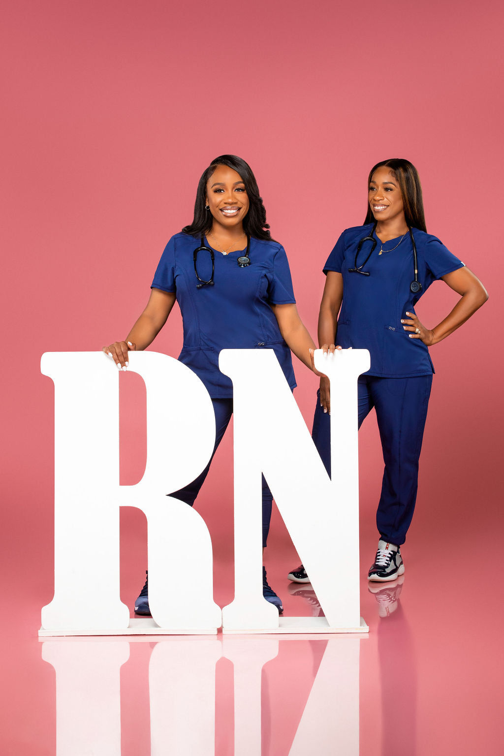 Giant Wooden RN Nurse Graduation Photo Props | 3-Foot Letter Set for Nursing Portraits