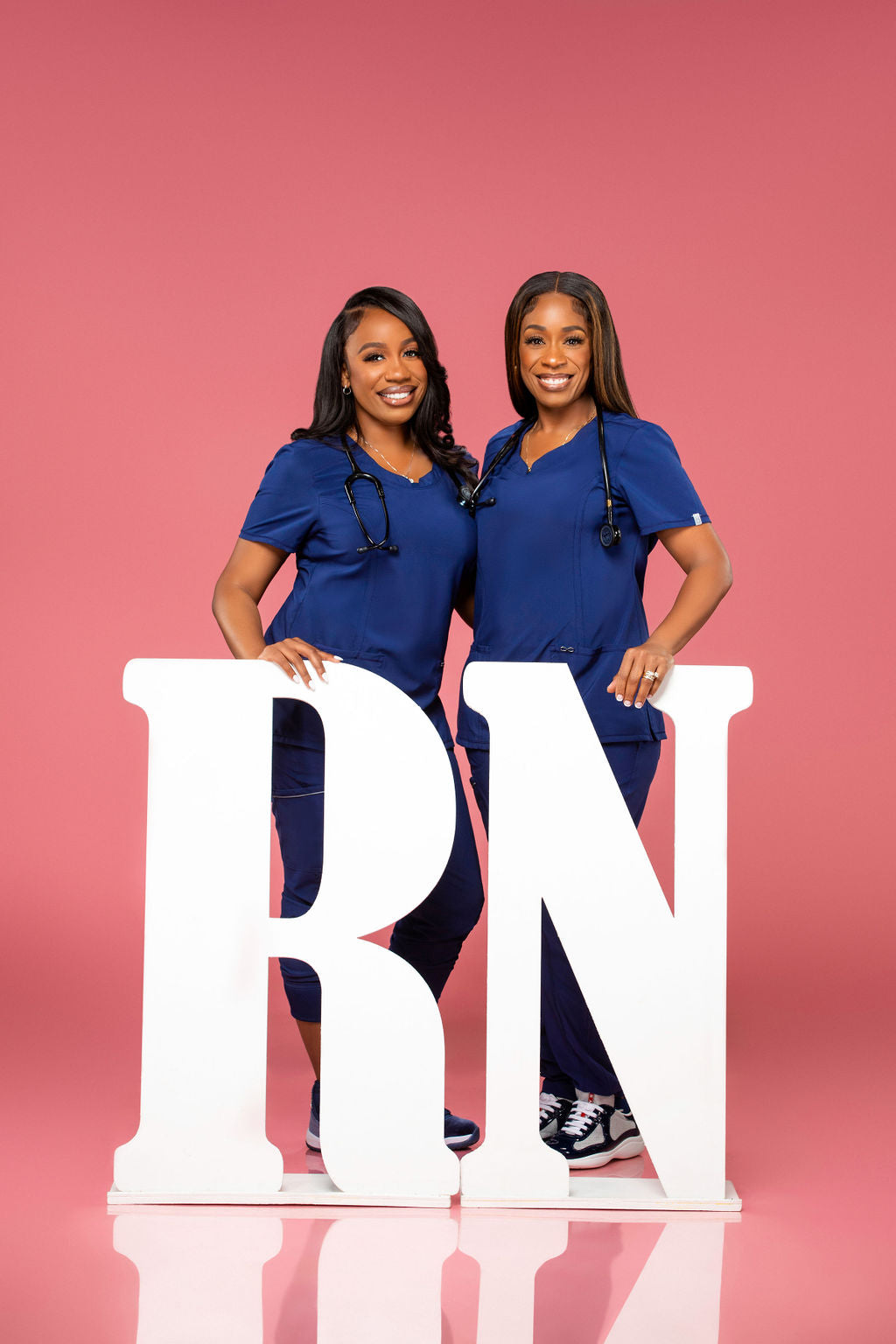 Giant Wooden RN Nurse Graduation Photo Props | 3-Foot Letter Set for Nursing Portraits