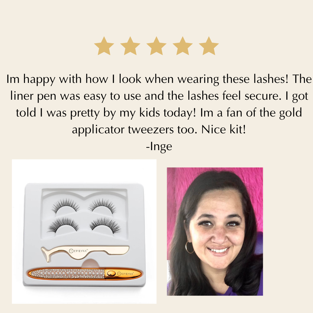 Gluten-Free Vegan Lash Kit – No-Glue Reusable Lashes, Nut-Free & Waterproof Liner