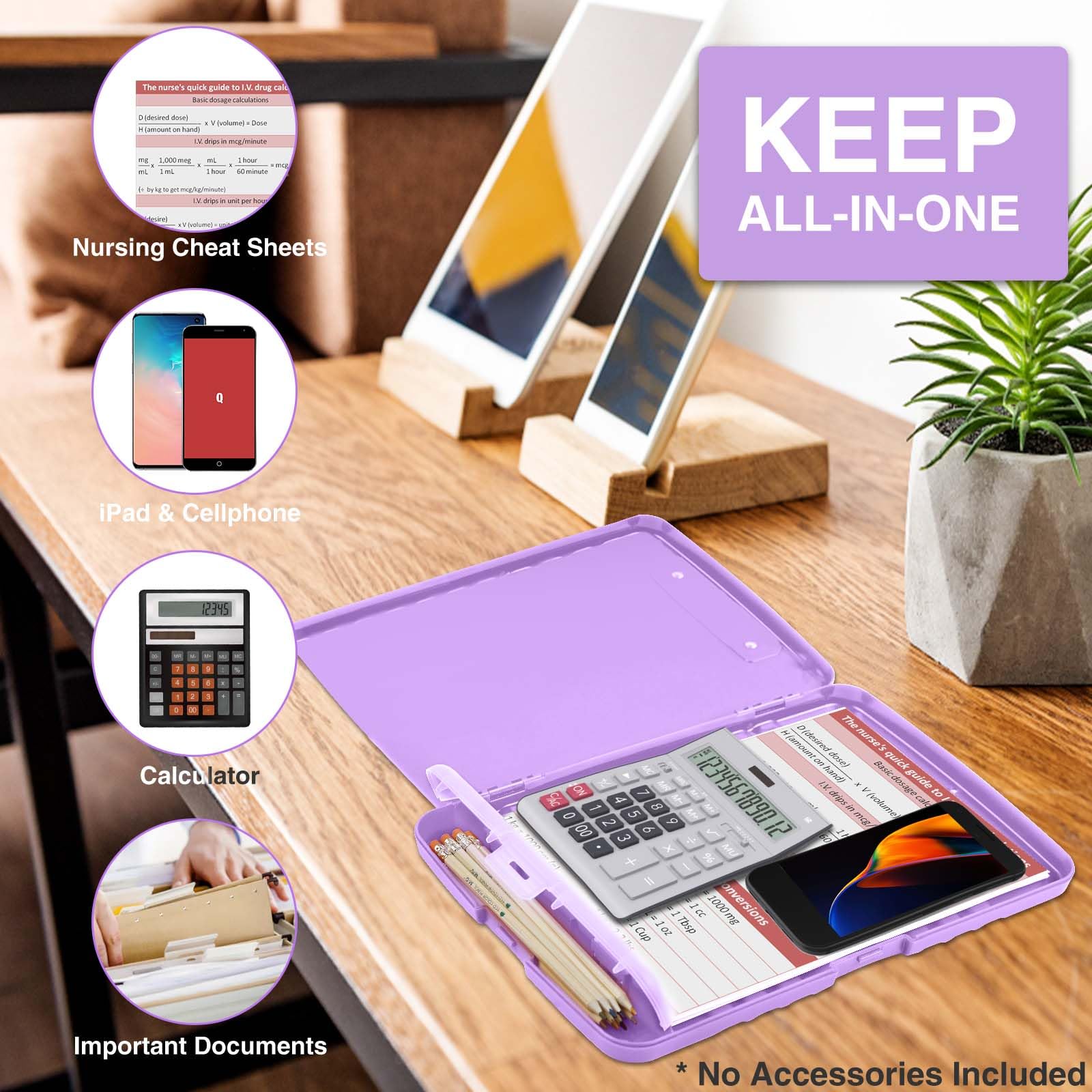 Sooez Clipboard with Storage, Clip Board 8.5 x 11 with Pen Holder, Plastic Organization Case Box for Letter Legal A4 Size Paper, Low Profile Clip, Nurses Teachers Must Haves, School & Office Supplies