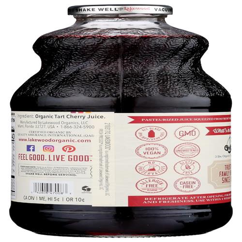 Lakewood, Organic Pure Cherry Tart Juice, 32 Oz