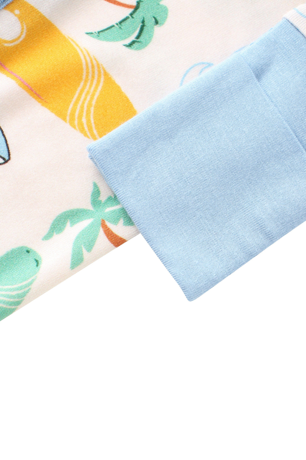 Posh TOT Surf's Up Bamboo Baby Convertible Zippy Romper