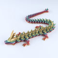 3D Printed Crystal Dragon Fidget Toy – Articulated Flexible Desk Toy Gift