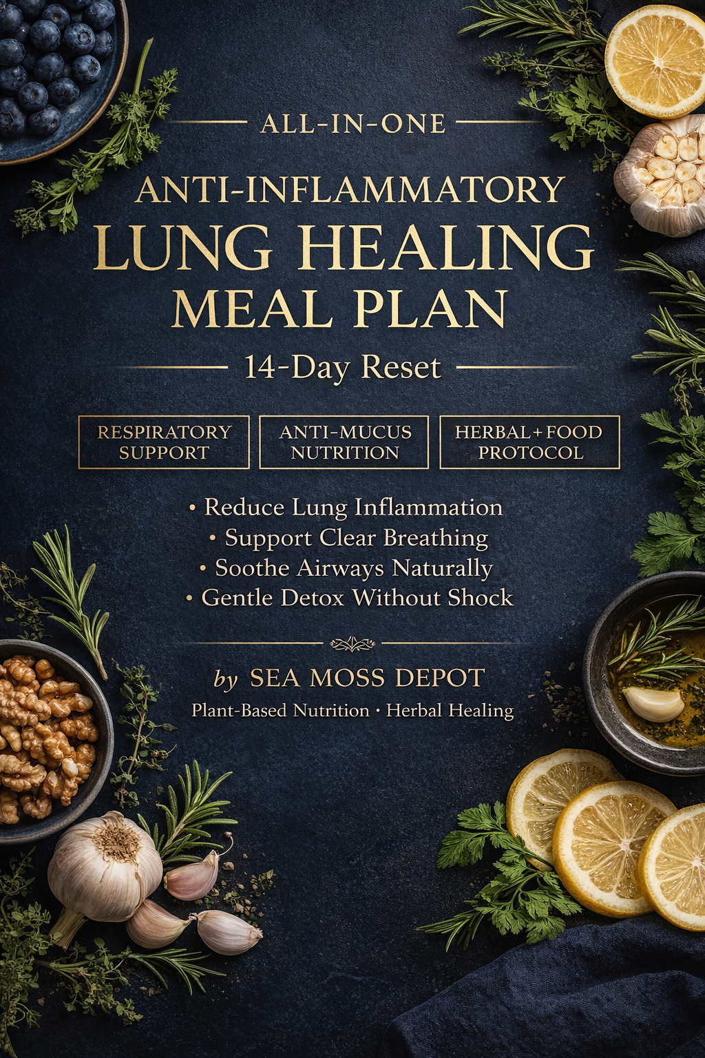 Lung Support Bundle – Mullein Leaf Tea + Healing Lung Meal Plan (PDF)