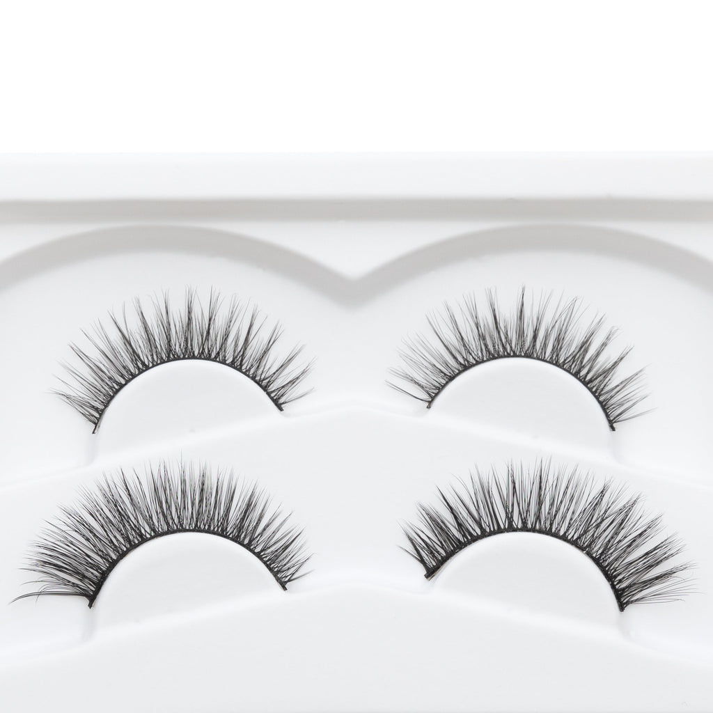 Gluten-Free Vegan Lash Kit – No-Glue Reusable Lashes, Nut-Free & Waterproof Liner