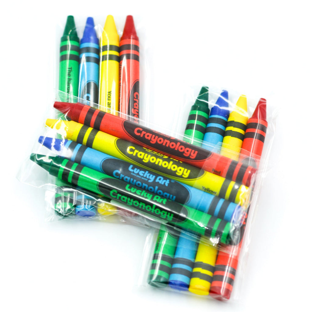 4-Color Crayon Packs – 80 Sets (320 Crayons), Bulk, Non-Toxic