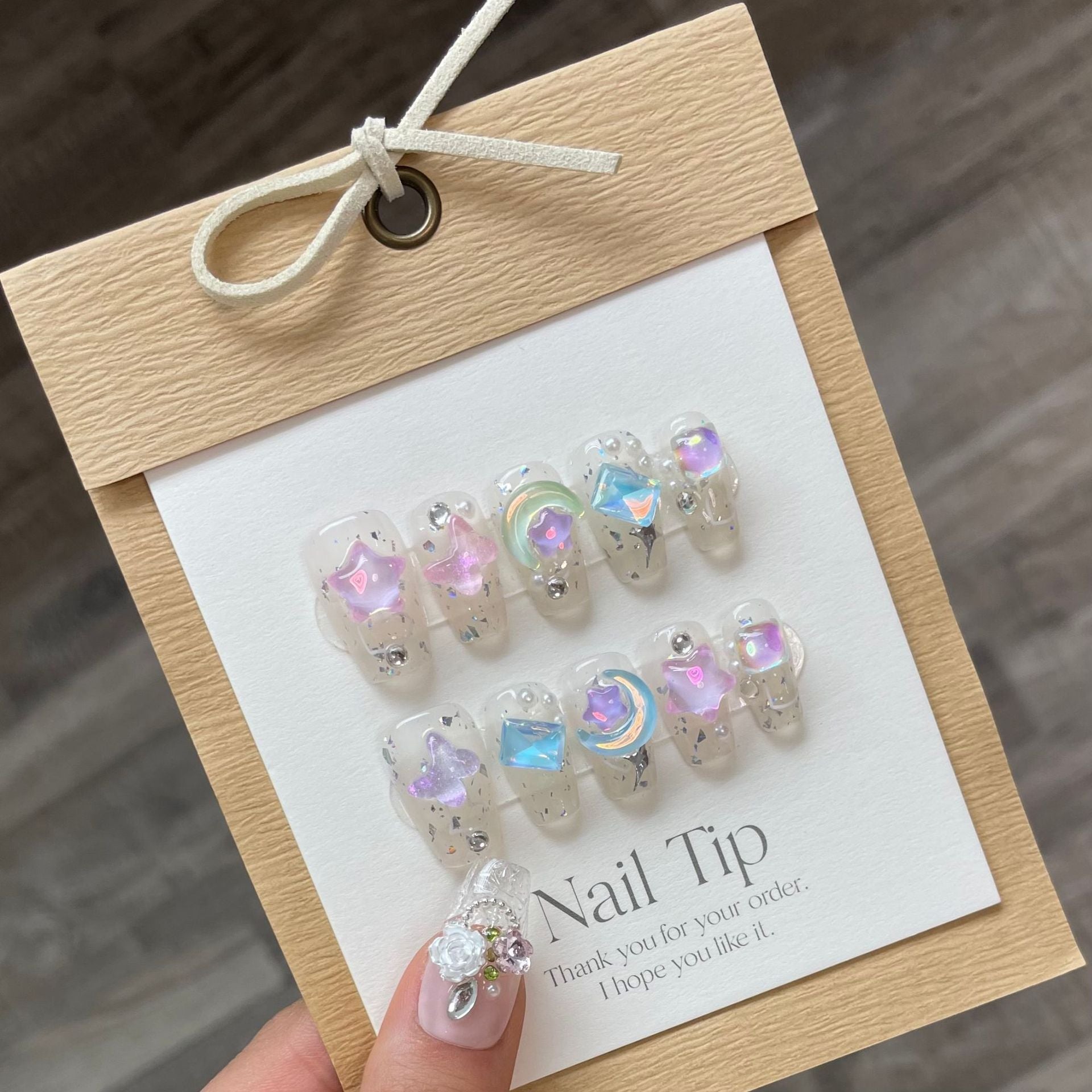 0938- Handmade press on nails fake nails removable