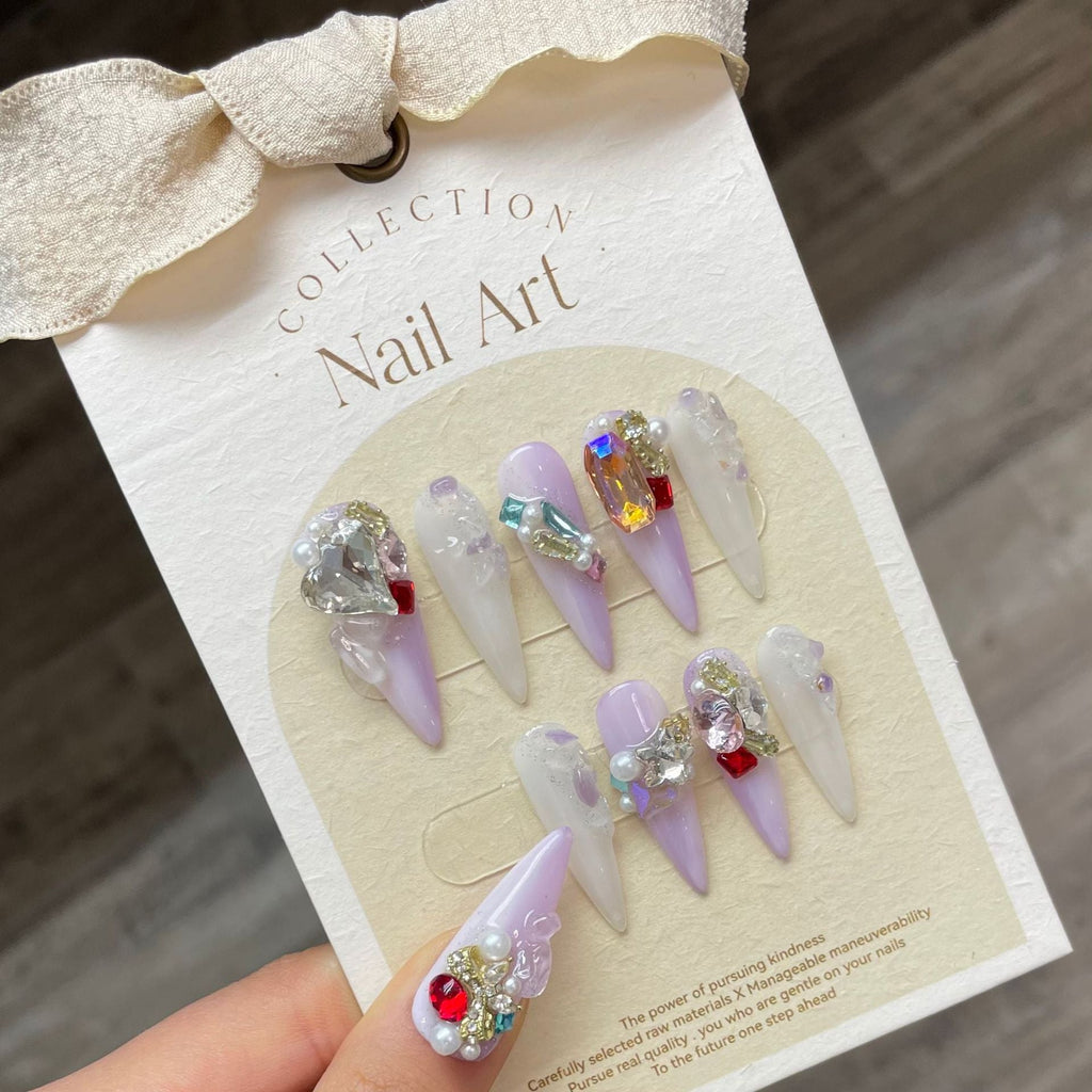 0938- Handmade press on nails fake nails removable