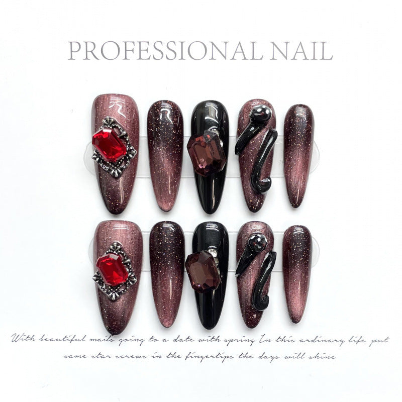 1023- Handmade press on nails fake nails removable