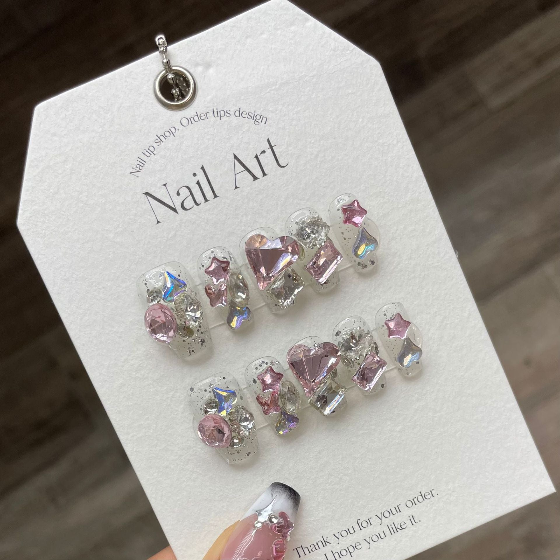 0938- Handmade press on nails fake nails removable