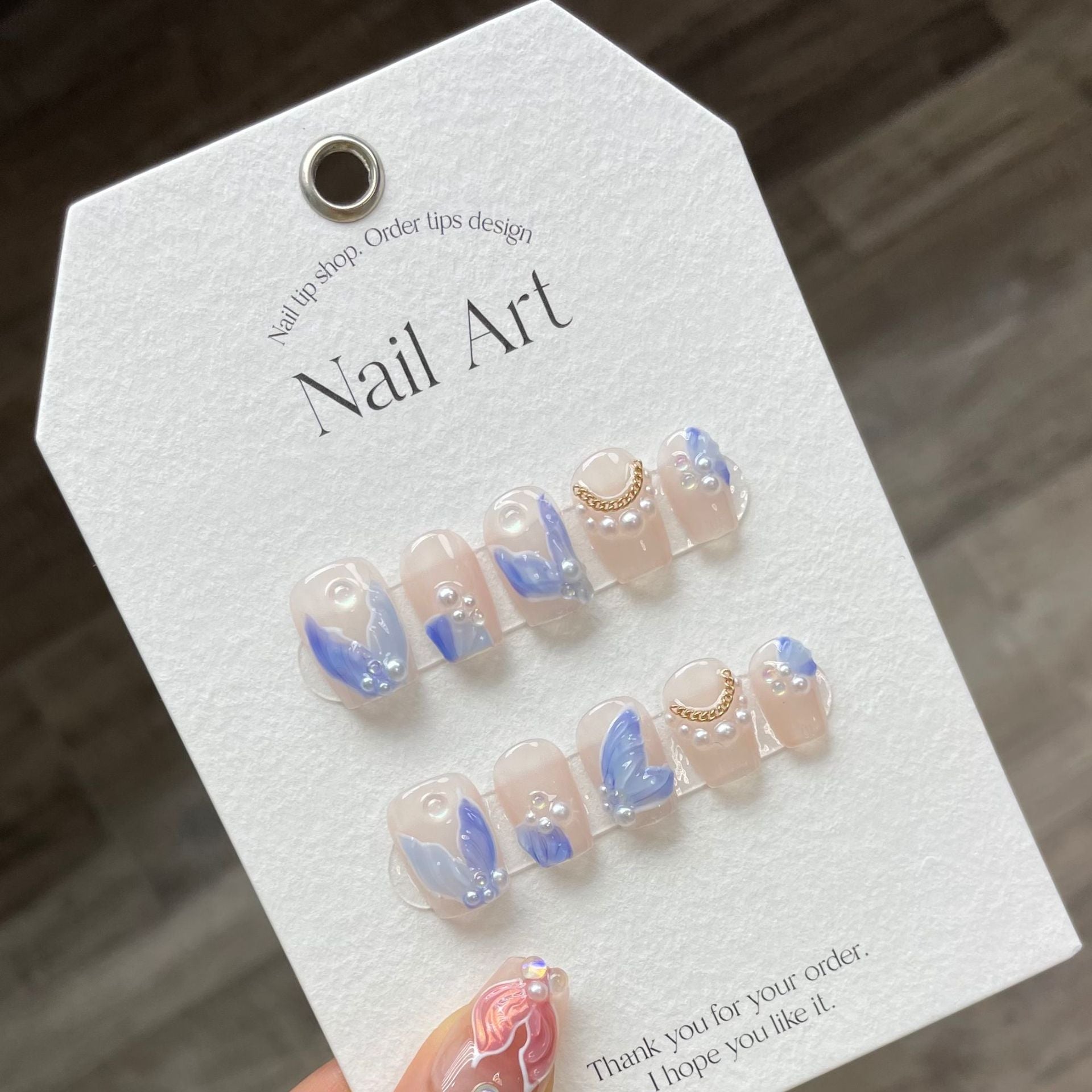 0938- Handmade press on nails fake nails removable