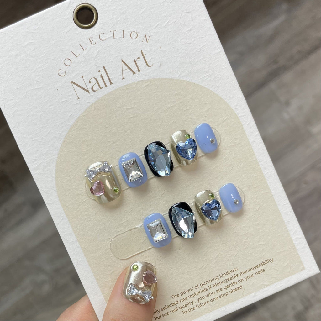 0938- Handmade press on nails fake nails removable