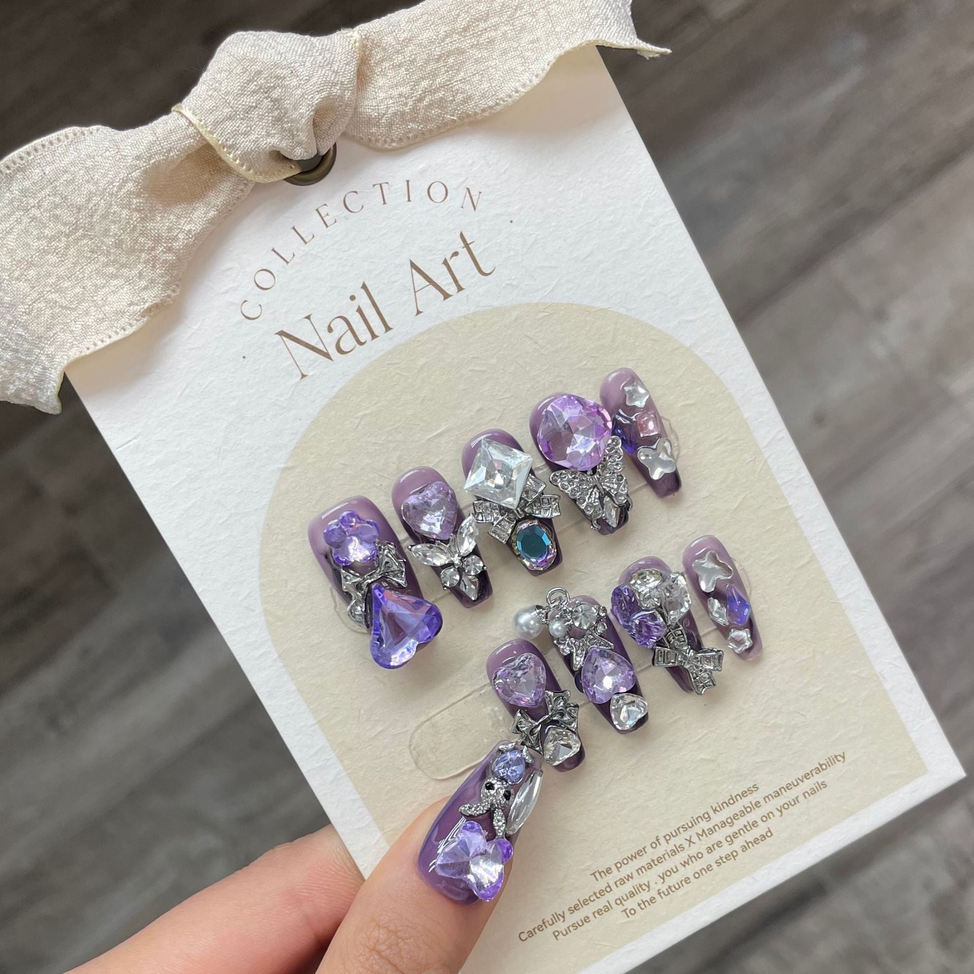 0938- Handmade press on nails fake nails removable