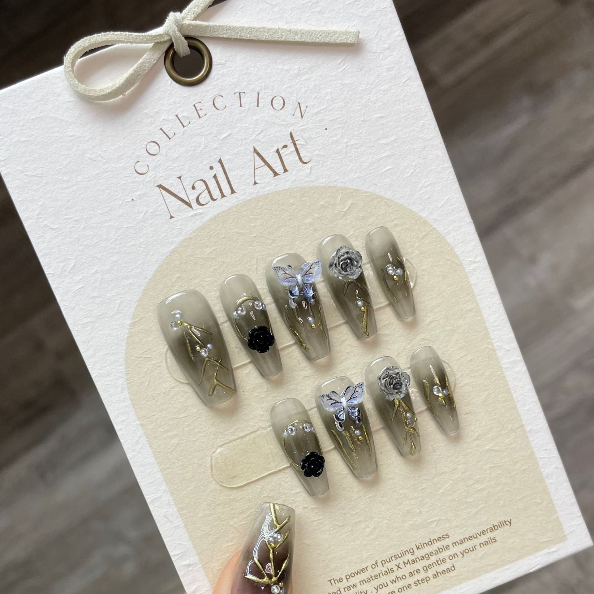 0938- Handmade press on nails fake nails removable