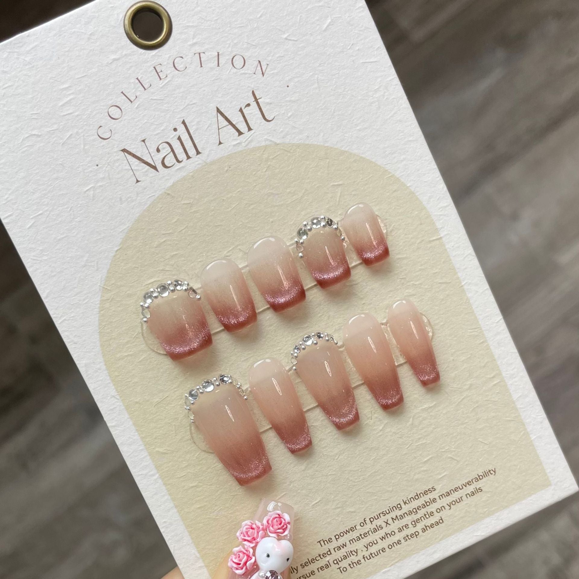 0938- Handmade press on nails fake nails removable