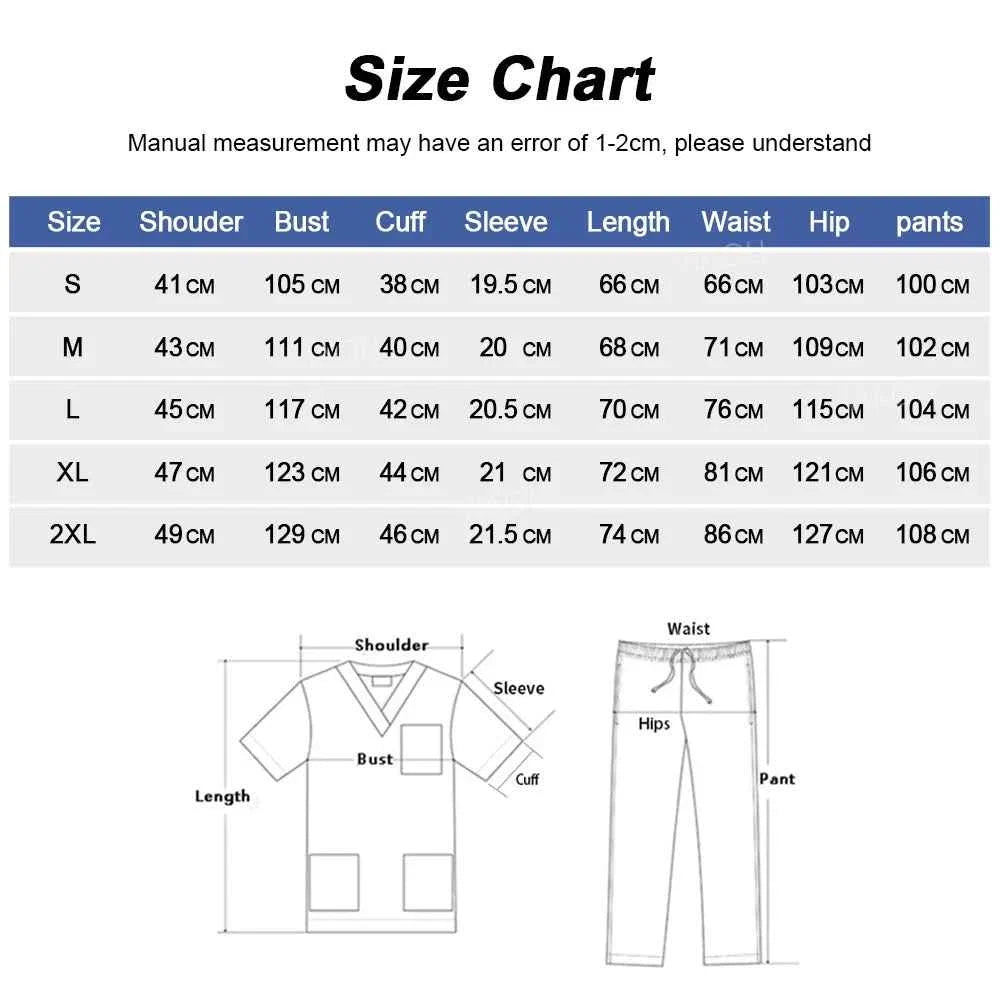 Women's Medical Scrub Uniform Set