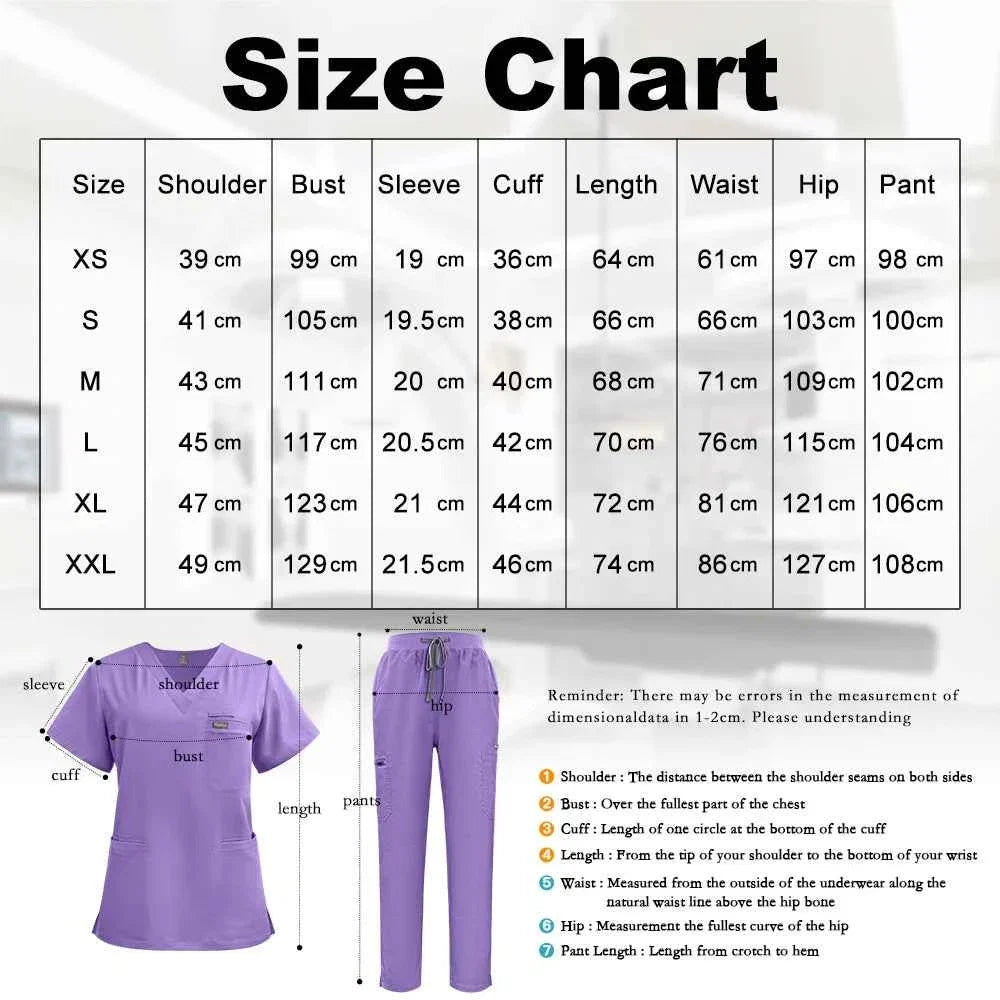 Niaahinn Medical Uniform Scrub Set