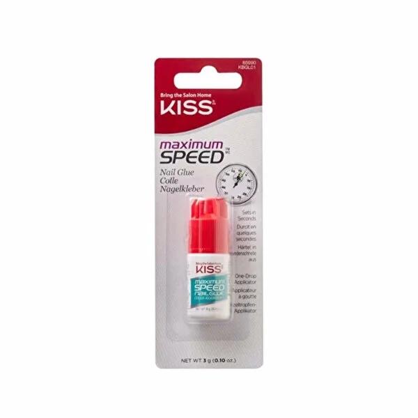 Kiss Maximum Speed Nail Glue: Super Strong, Fast Drying Adhesive for Artificial Nails & Quick Nail Repair - 3g
