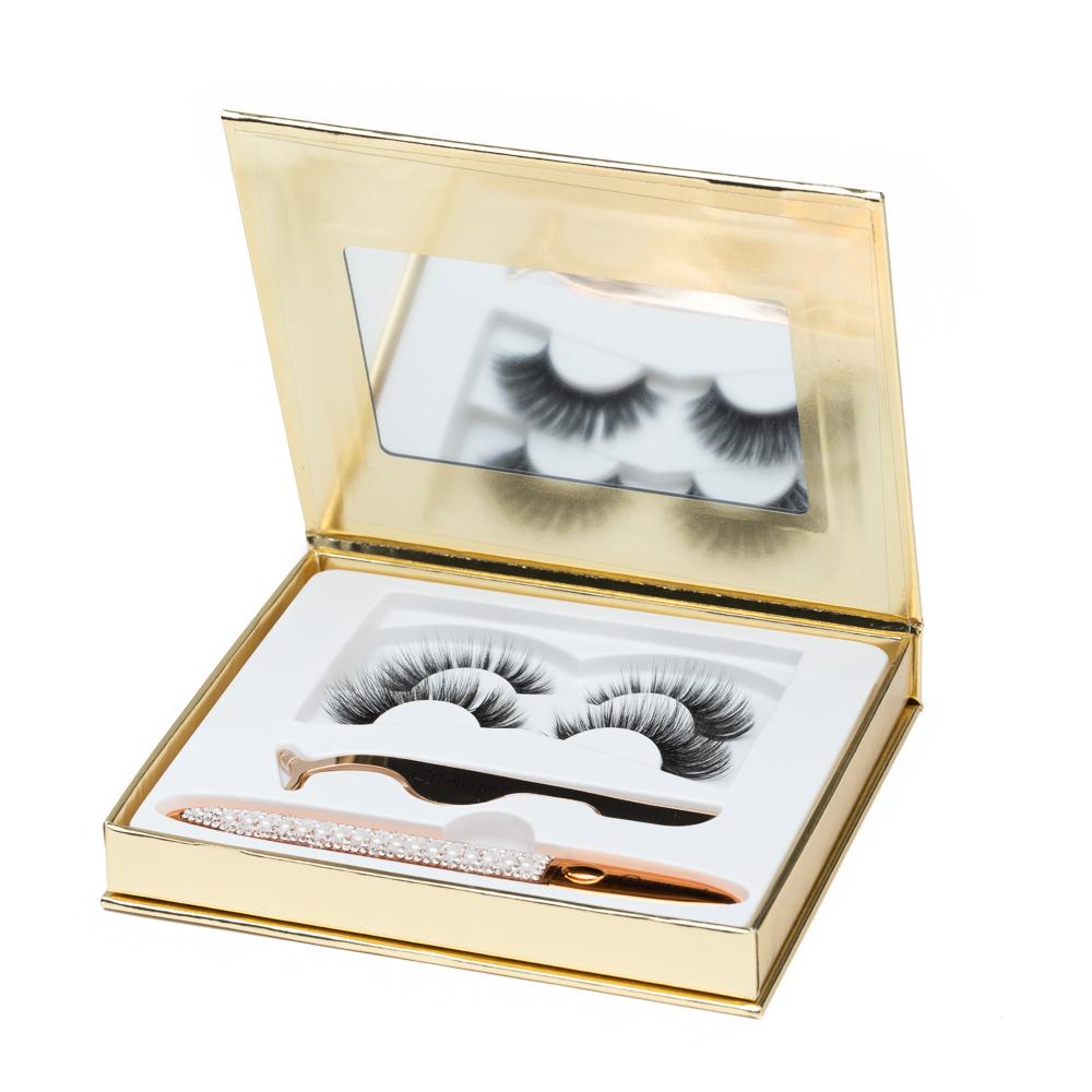 Gluten-Free Vegan Lash Kit – No-Glue Reusable Lashes, Nut-Free & Waterproof Liner